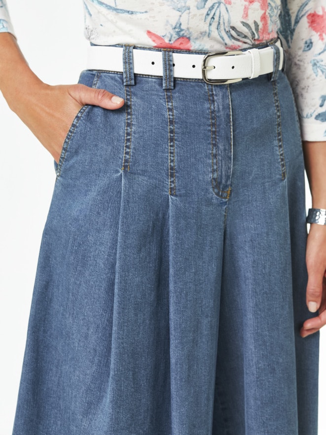Denim-Hosenrock