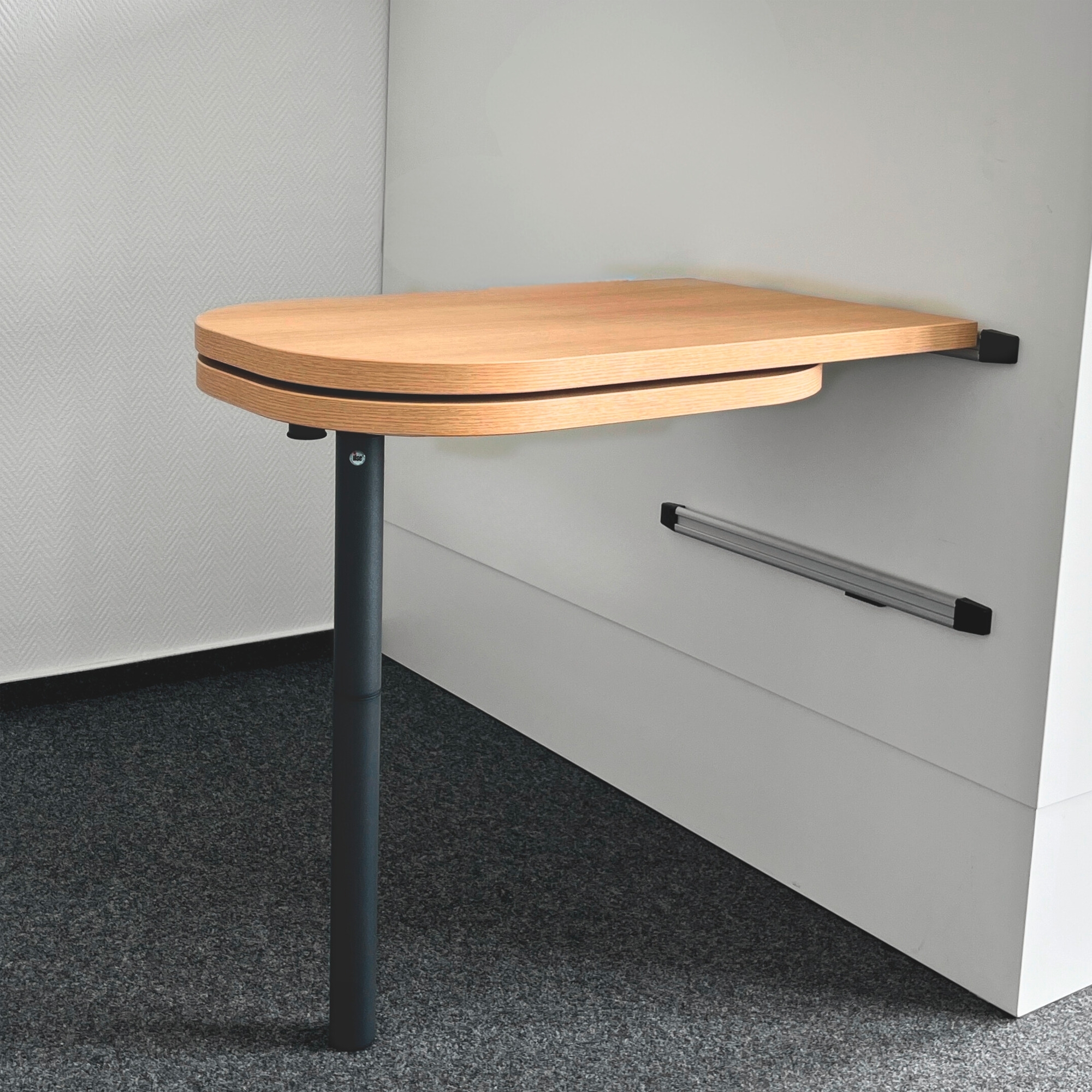 VierTec Tisch-Komplettsystem mit Tischplatte / Ausdrehplatte und Tischgestell