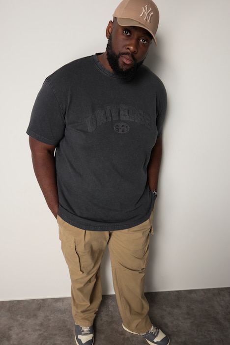 STHUGE T-Shirt, Halbarm, oversized, Schriftzug, bis 8 XL