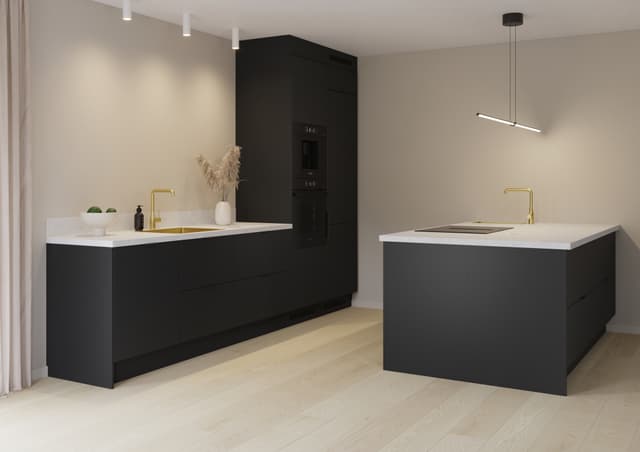 Epoq Pure Matt skabslåge 30x70 til køkken (sort)