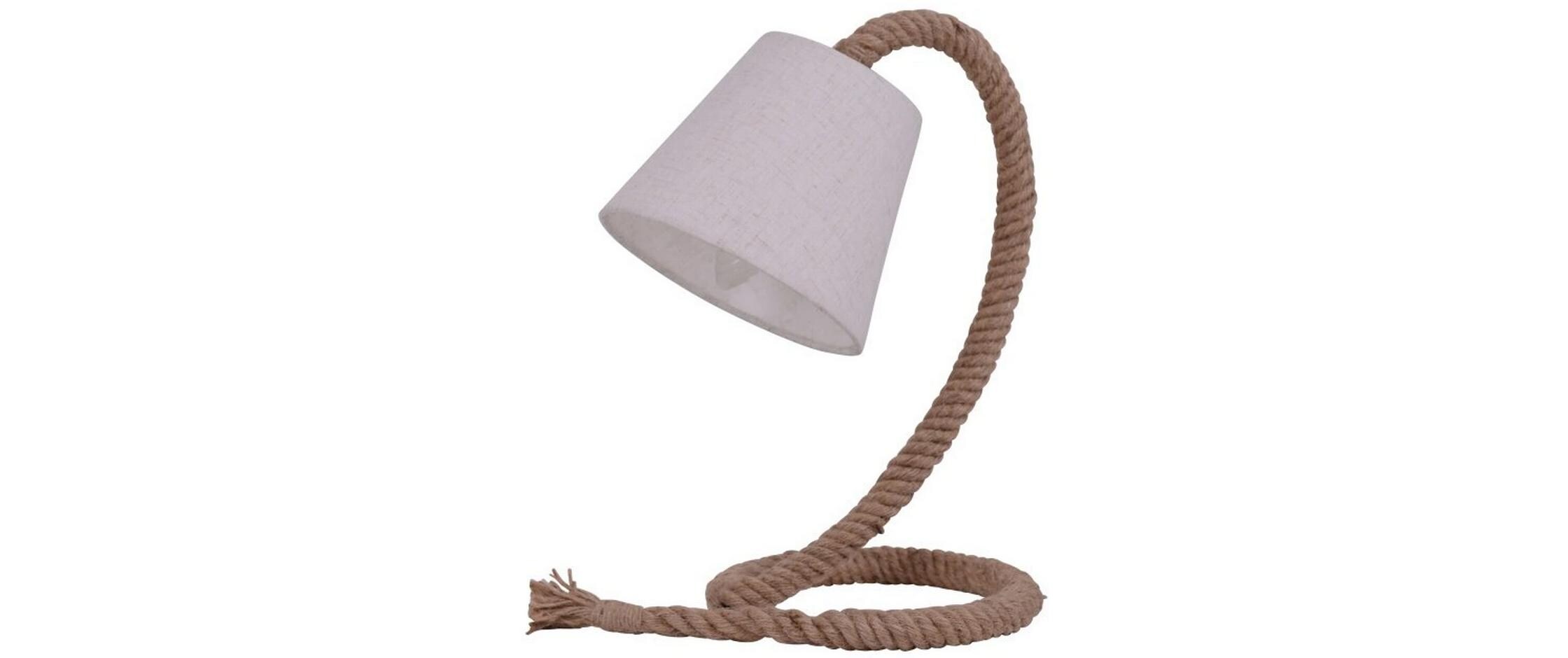 Tischleuchte mit Textilschirm «Rope» 35 cmTextil-Tischlampe