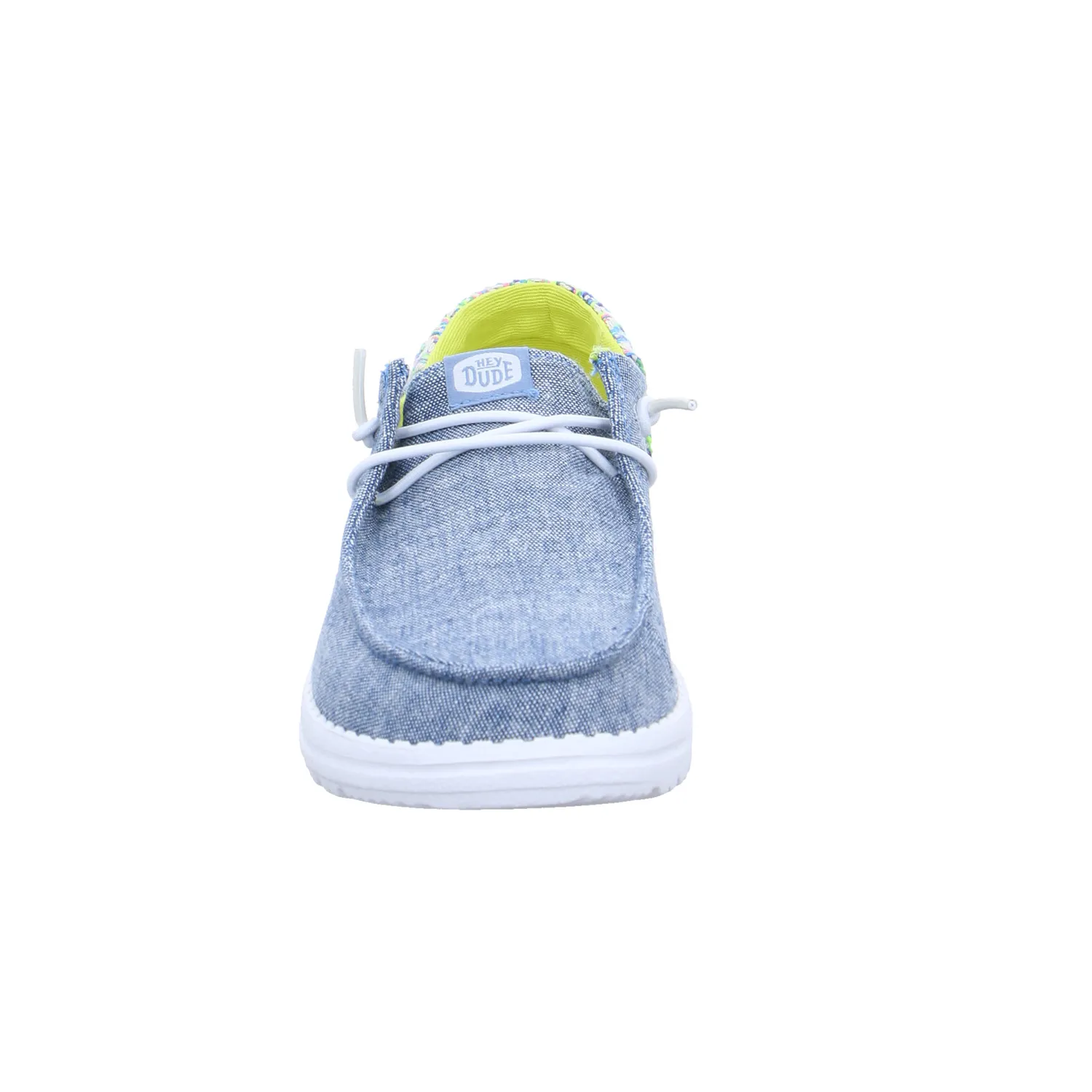 HEY DUDE Sneaker Jeansblau Textil  mit Wechselfussbett