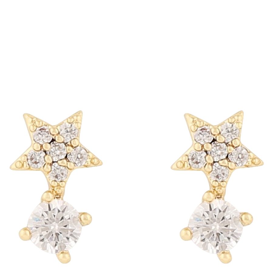 Snö Of Sweden Stina Earring Gold/Clear