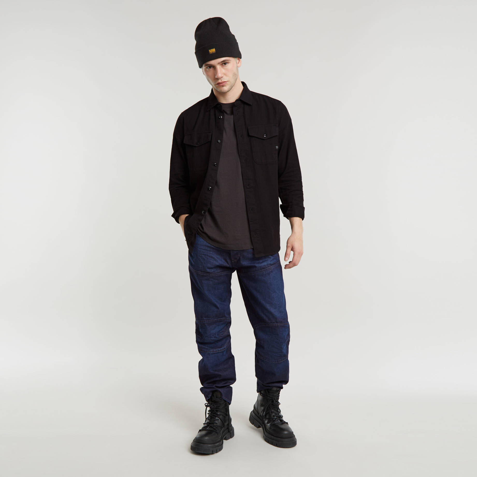 G-Star RAW| Herren Hemd MARINE SLIM SHIRT Slim Fit Langarm