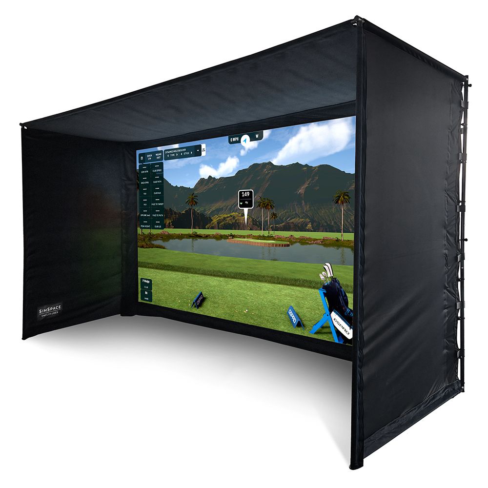 Golfvegger og Impact Screen til hjemmesimulator