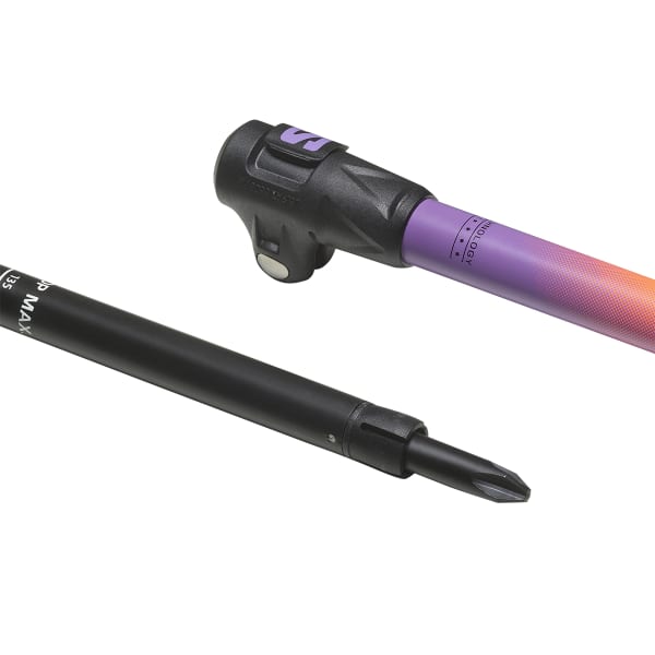Bâton ski de randonnée SALOMON QST CARBON S3 LILAC NEON ORANGE