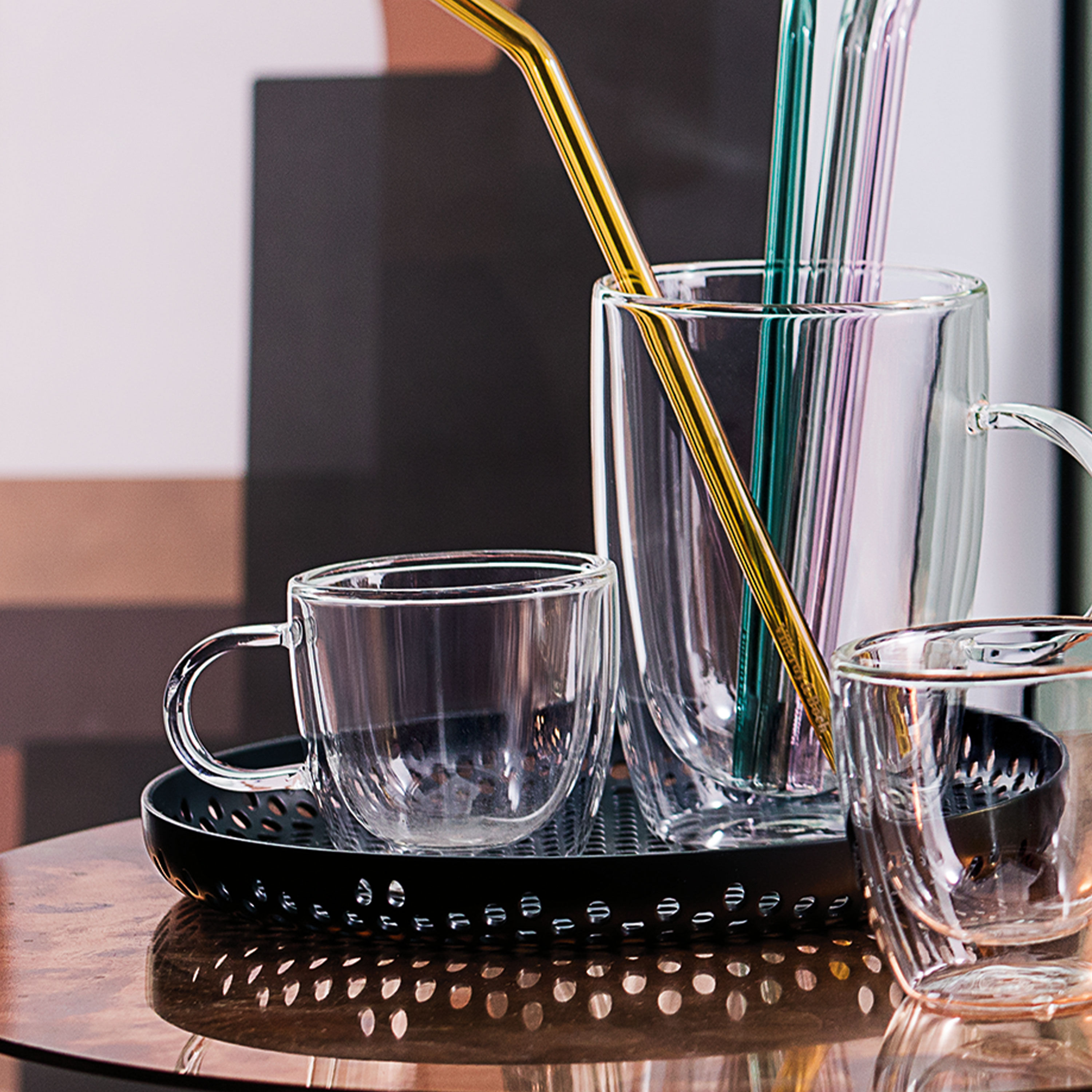 Artesano Glass coffee cup Clear, 6.1 oz, borosilicate glass