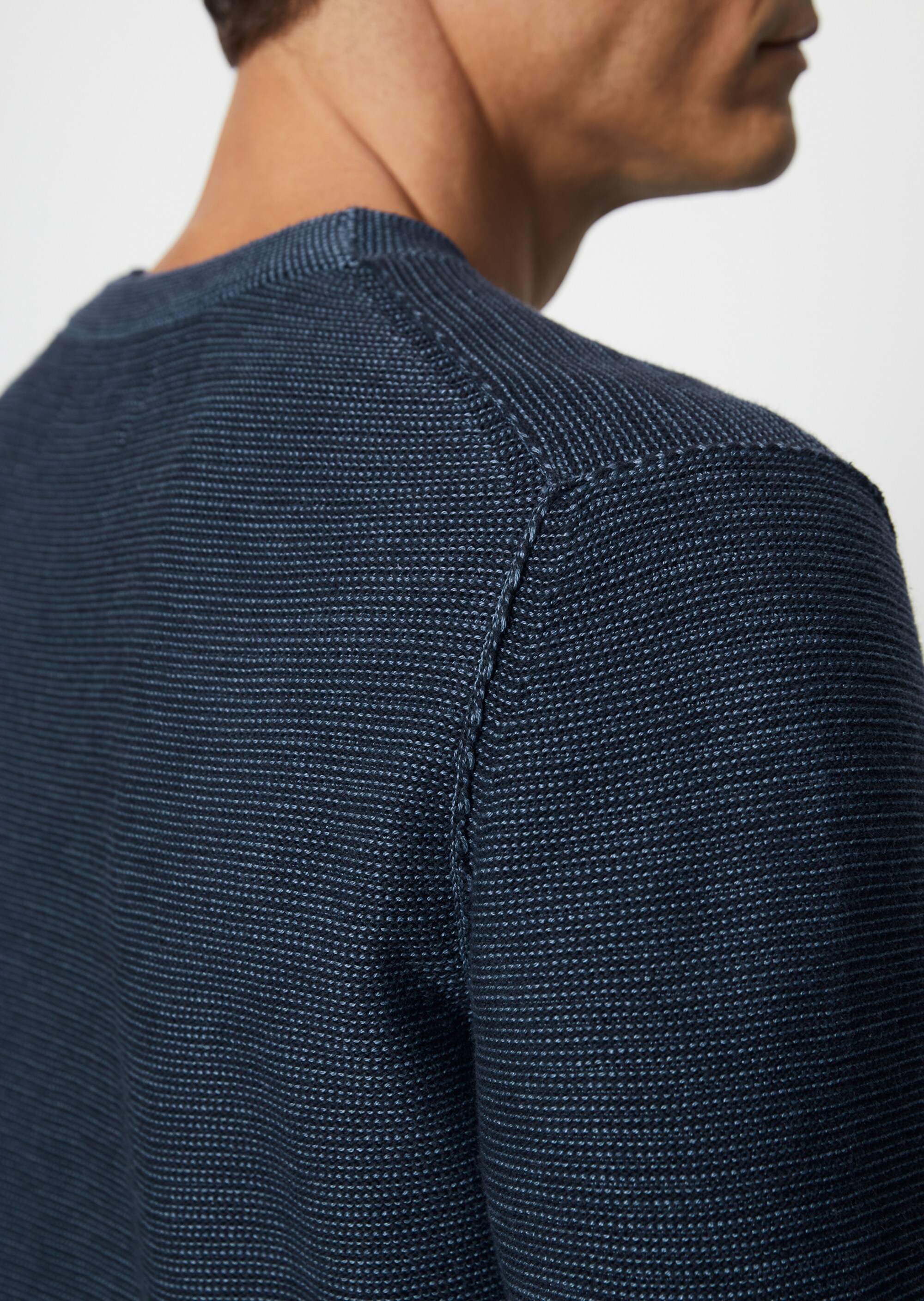 Pullover regular aus Bio-Baumwolle und Leinen