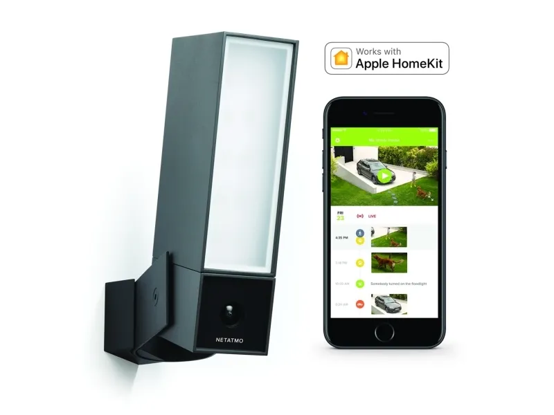 Netatmo Presence - Netværksovervågningskamera - udendørs - vejrbestandig - farve (Dag/nat) - 4 MP - 1920 x 1080 - WiFi