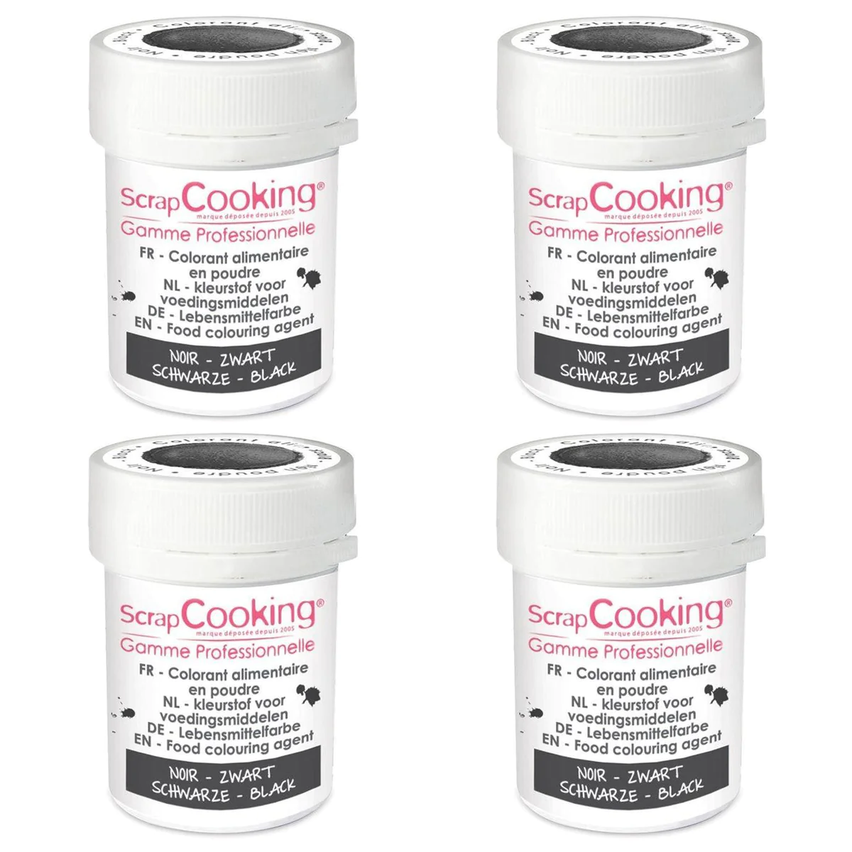 Colorant alimentaire en poudre noir 20 g Scrapcooking