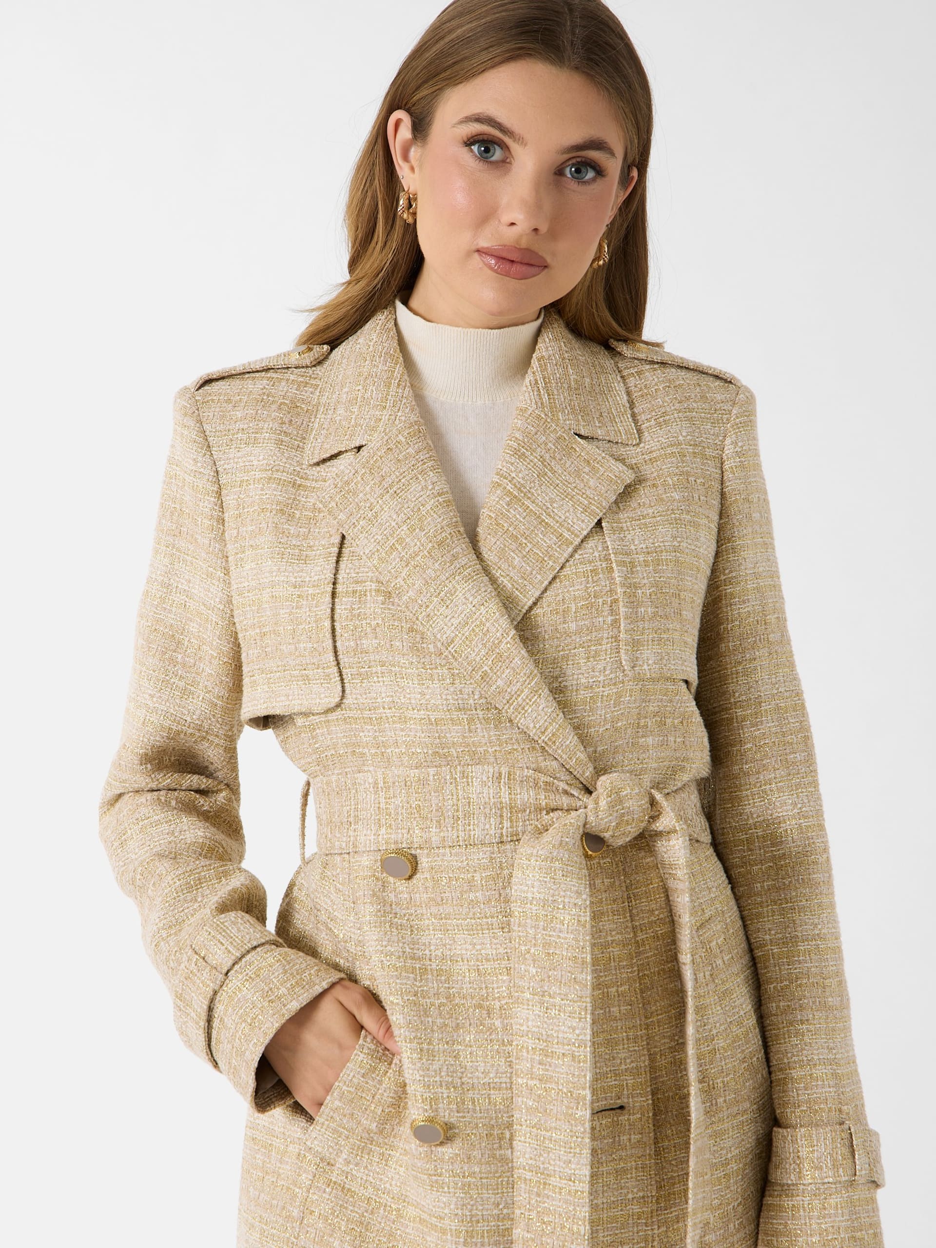 Casaco Eco Mariah de Tweed Brilhante