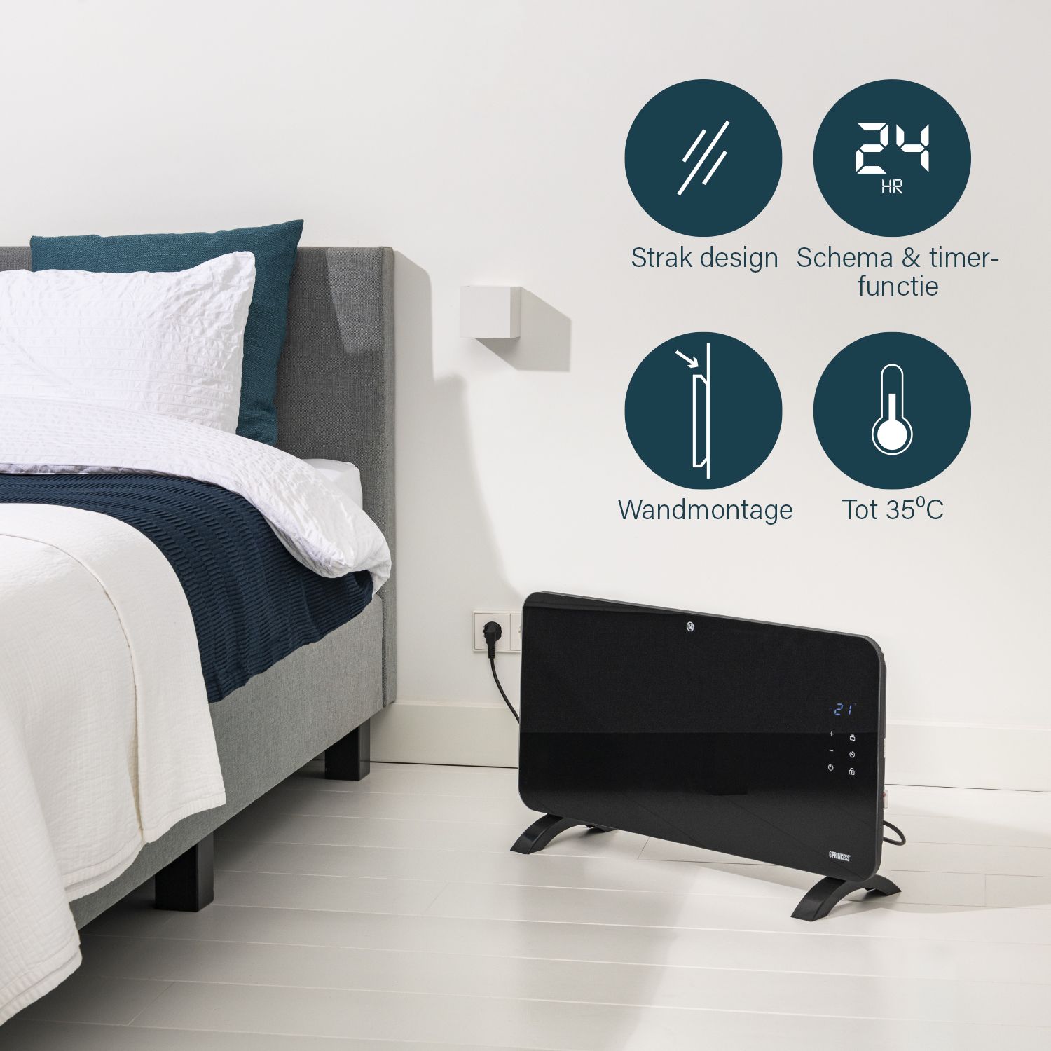 Princess 1500 watt elektrisch verwarmingspaneel