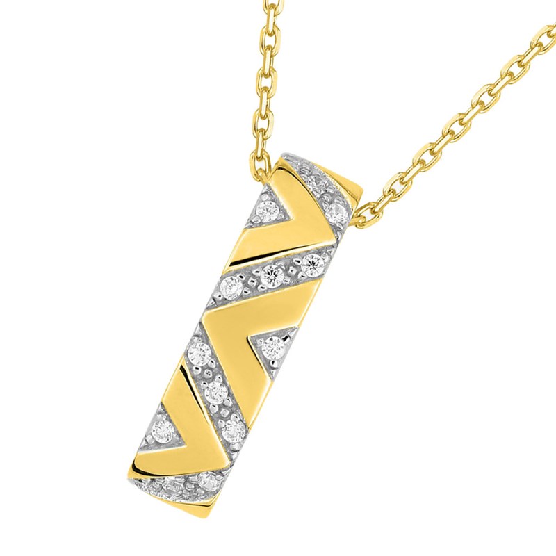 Collier Femme - Or 18 Carats - Diamant 0,08 Carats - Longueur : 42 cm