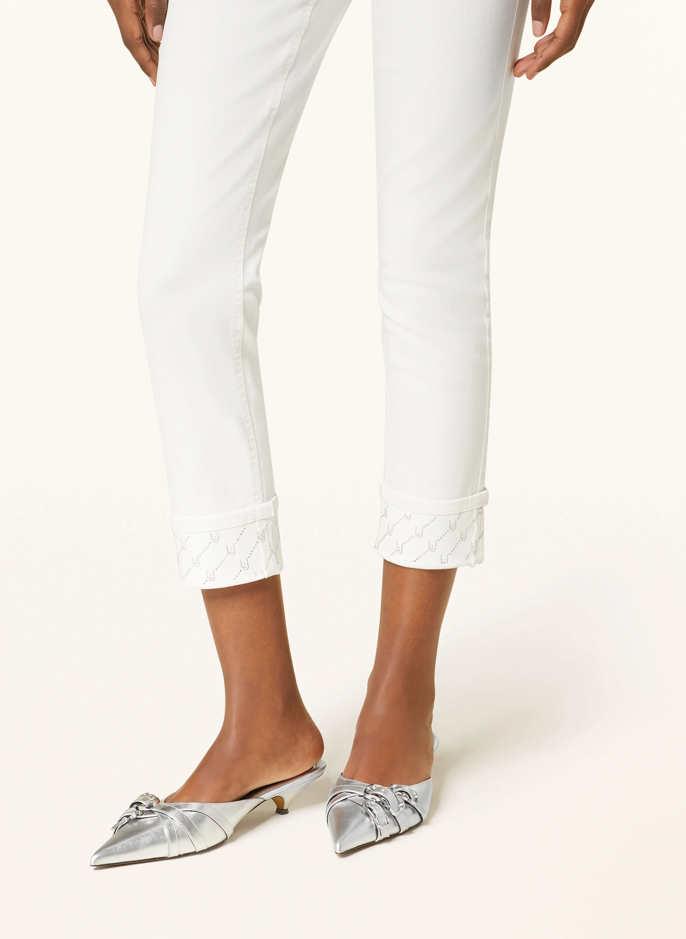 LIU JO 7/8-Jeans mit Schmucksteinen