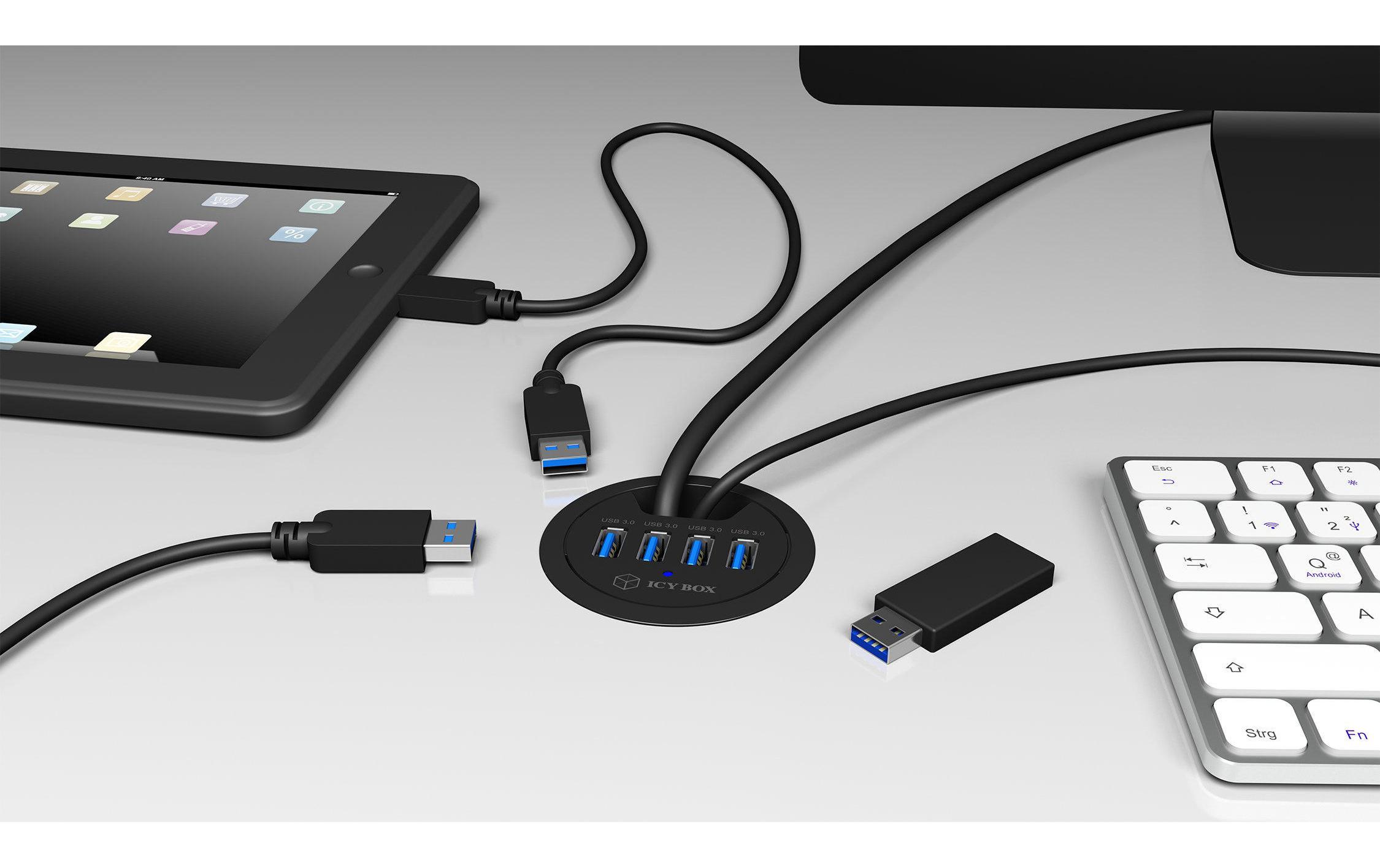 Tisch-Hub IB-HUB1403USB 3.0 Tisch-Hub mit 4 Ports