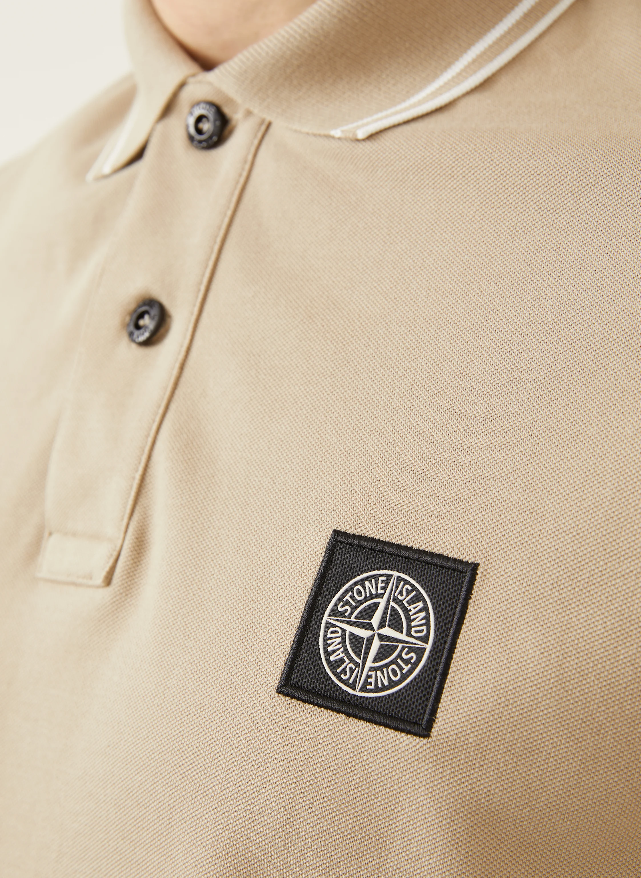 STONE ISLAND Piqué-Poloshirt Slim Fit