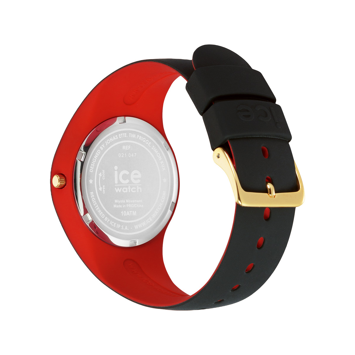 Montre ICE WATCH femme plastique noir bracelet caoutchouc noir
