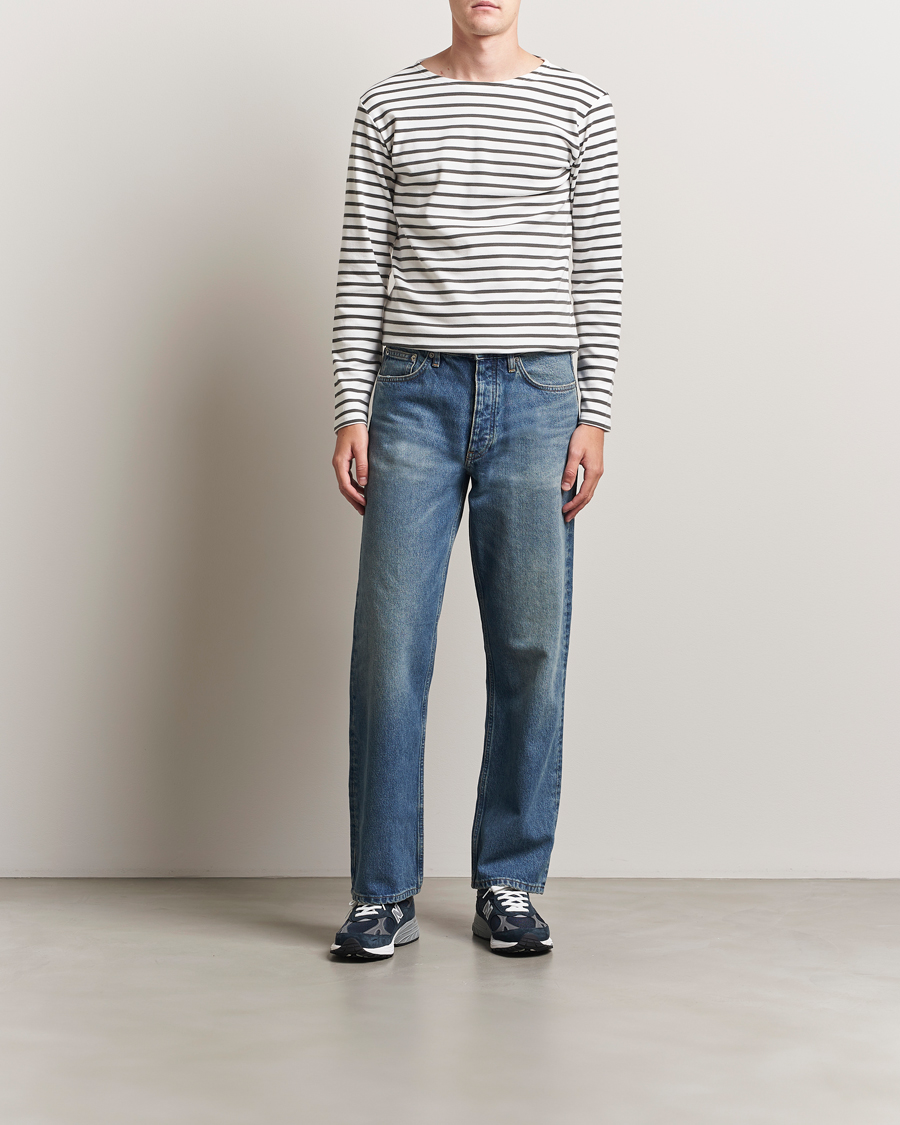 Armor-lux Houat Héritage Stripe Long Sleeve T-Shirt Milk/Chiméra