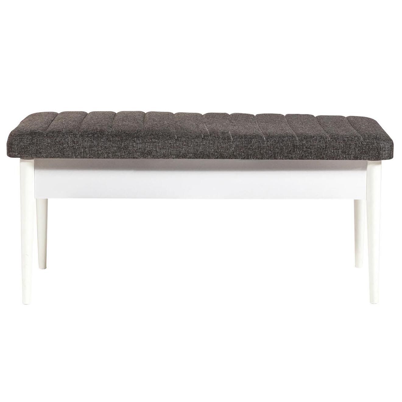 Homitis Ensemble Table + 2 Chaises + 2 Bancs Vina 1053 blanc/anthracite