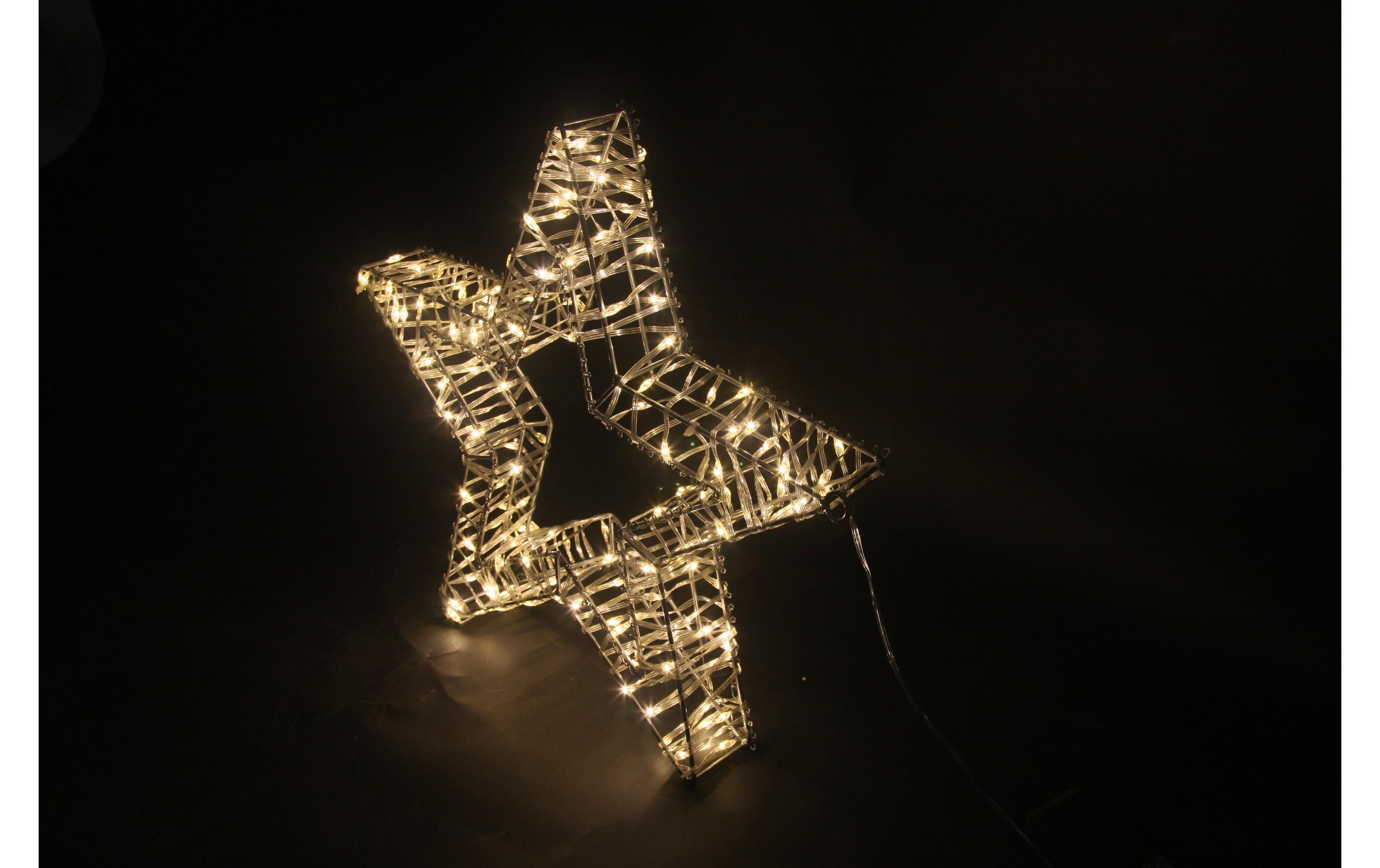 LED-Figur Stern, 150 LEDs, 5 x 40 cm, SilberLED Dekoration
