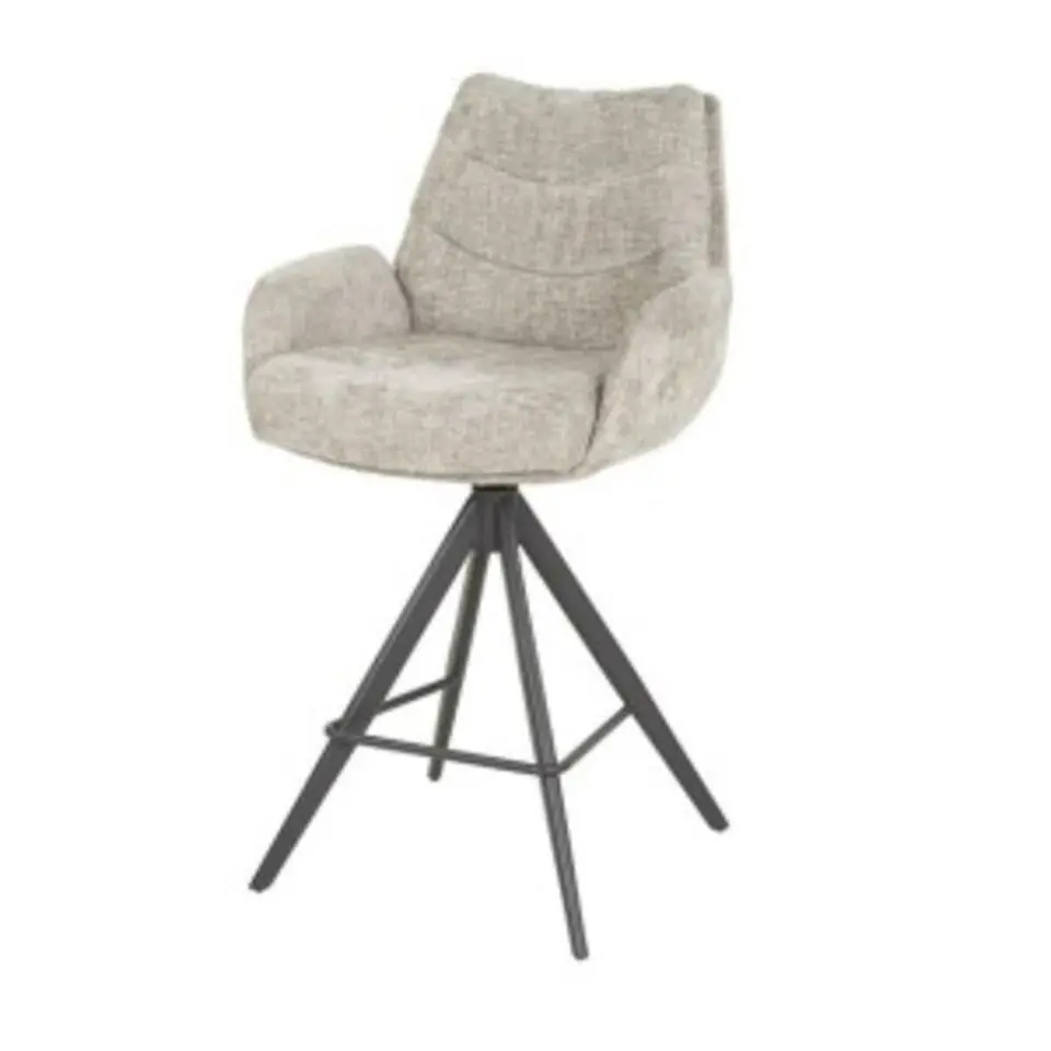 Hoyz Collection - Barstoel Lounge - Rich Zandkleur - Set van 2