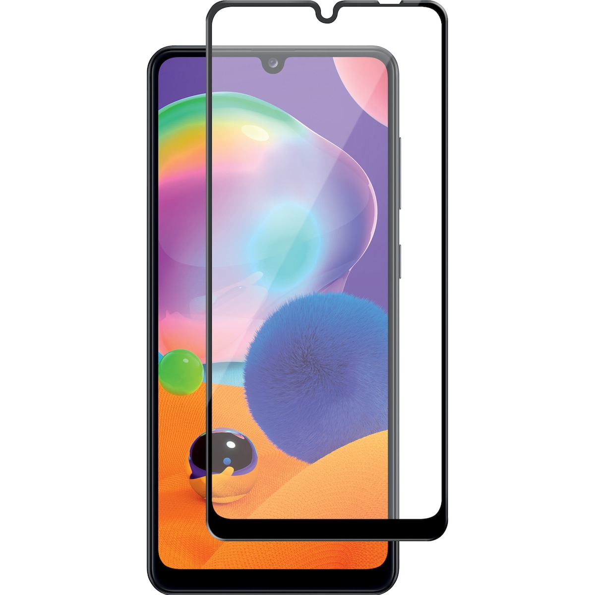 Panzer Full-Fit Samsung Galaxy A12/A13/A32/A04s skjermbeskytter (sort)