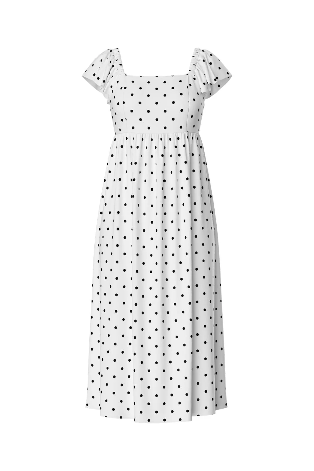Pieces Pcmalou Sl Midi Frill Dress