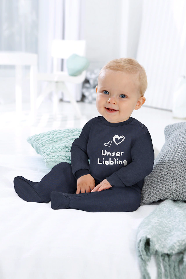 KIDSWORLD Schlafoverall »Baby-Schlafanzug, Unser Liebling - NEUE KOLLEKTION« aus Bio-Baumwolle