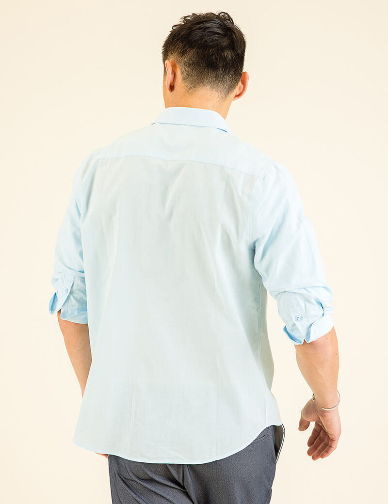 HBT CHEMISE HOMME CHARLIE SHIRT CIEL