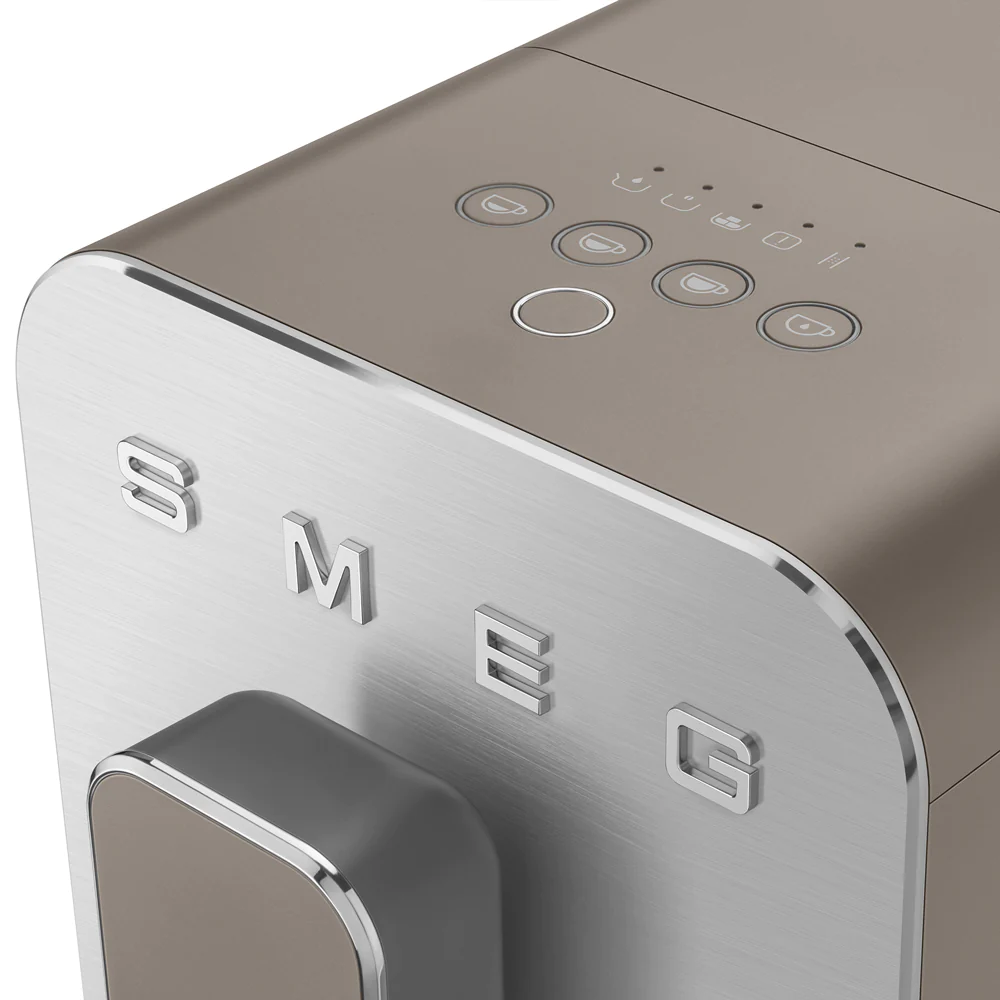 Cafetière expresso broyeur taupe Smeg
