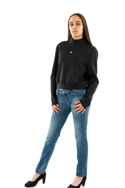 Sweat guess jeans olympe jblk jet black a996