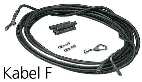 KABEL für Dynamobeleuchtungen, Lichtkabel F  schwarz
