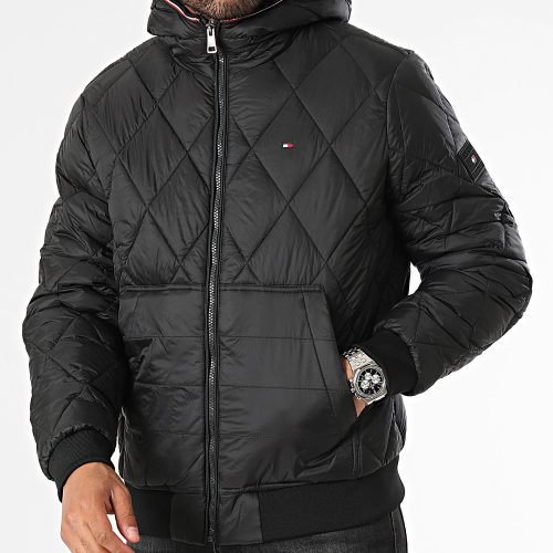 Doudoune Capuche Mix Quilt 2766 Noir
