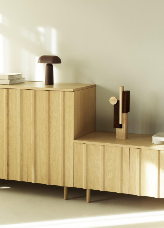 Normann Copenhagen Join Sculpture woondecoratie large Ash/Carbonized Ash