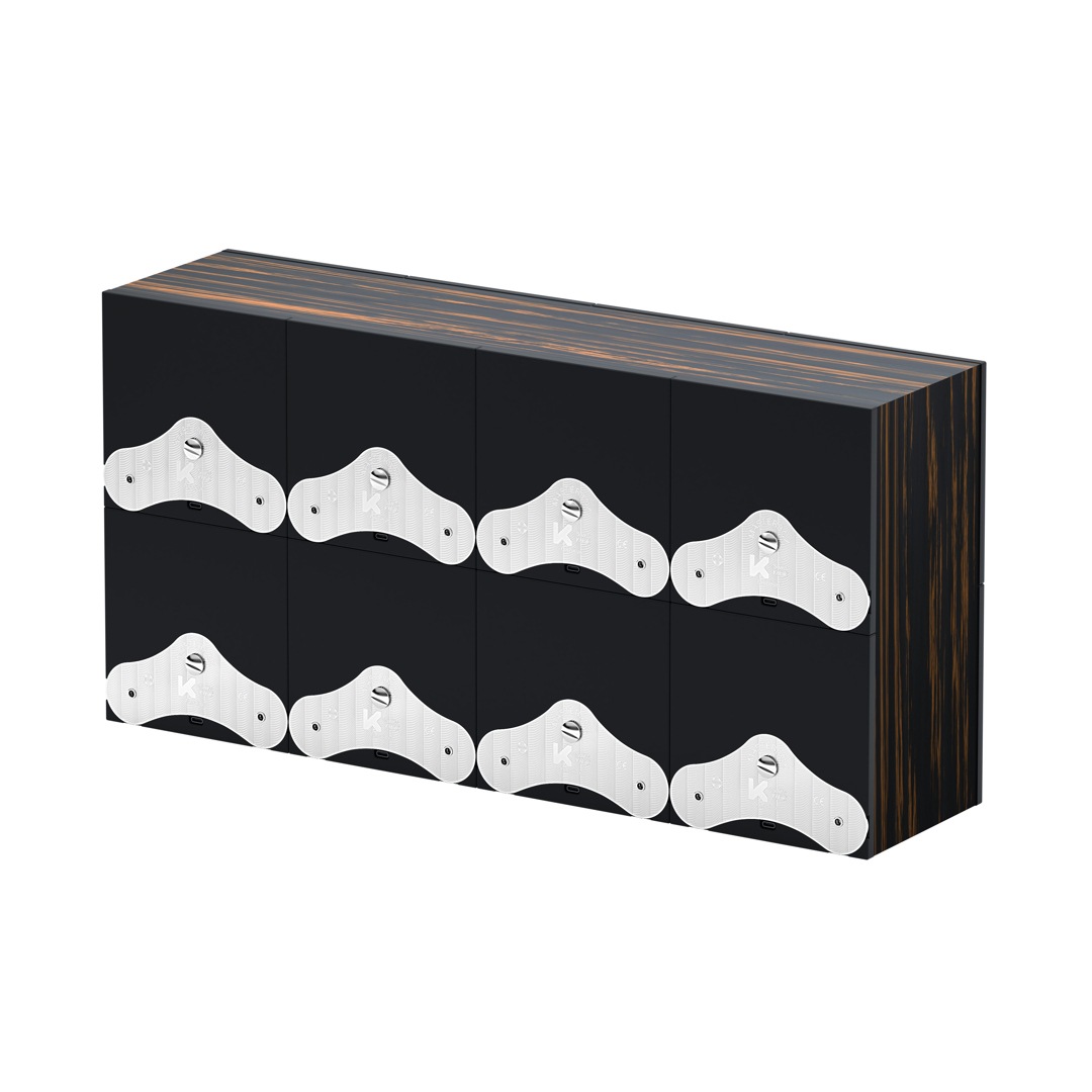 SwissKubik Masterbox Palmenholz - 8 Uhren