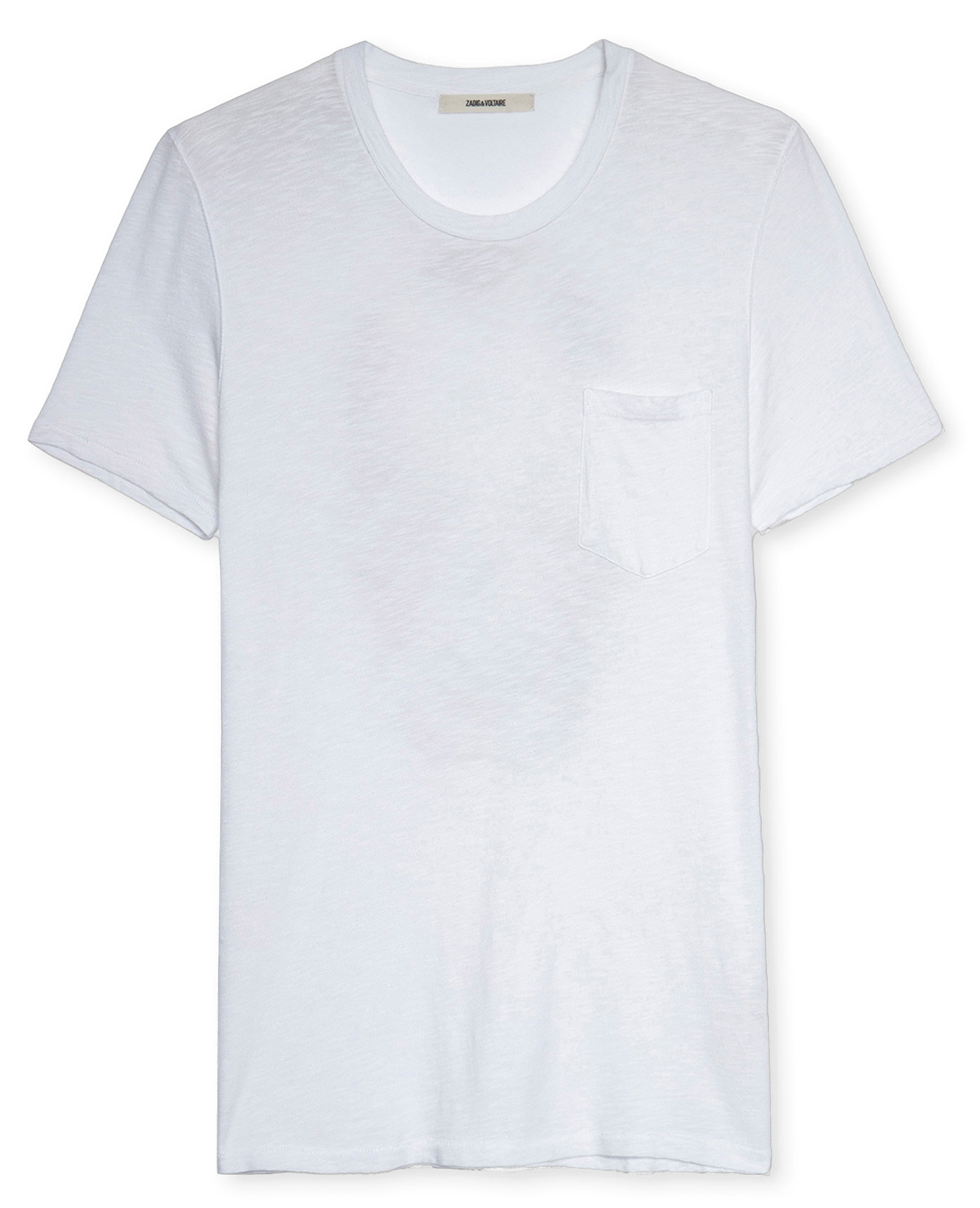 STOCKHOLM - Tee-shirt col rond regular-fit en coton | Blanc