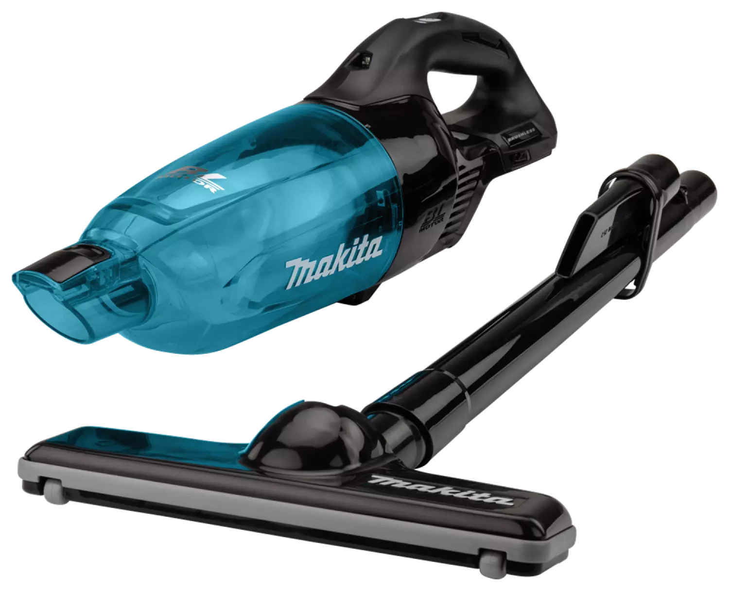 Makita DCL281FZB 18 V Li-ion accu steelstofzuiger body - zwart - koolborstelloos