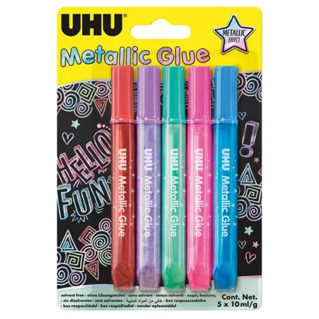 Uhu Metallic Glue 5x 10ml