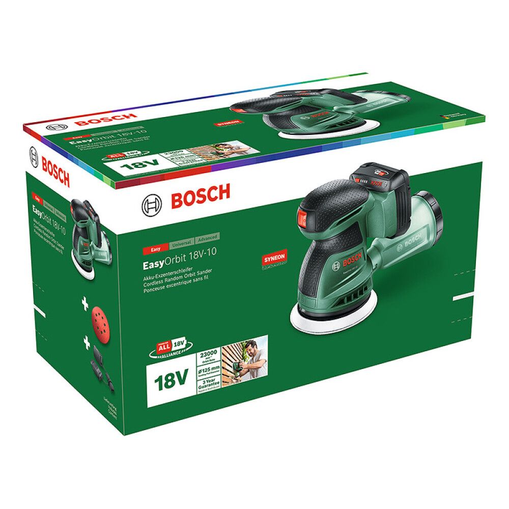 EKSENTERSLIPER BOSCH EASY 18-10 18V UTEN BATTERI