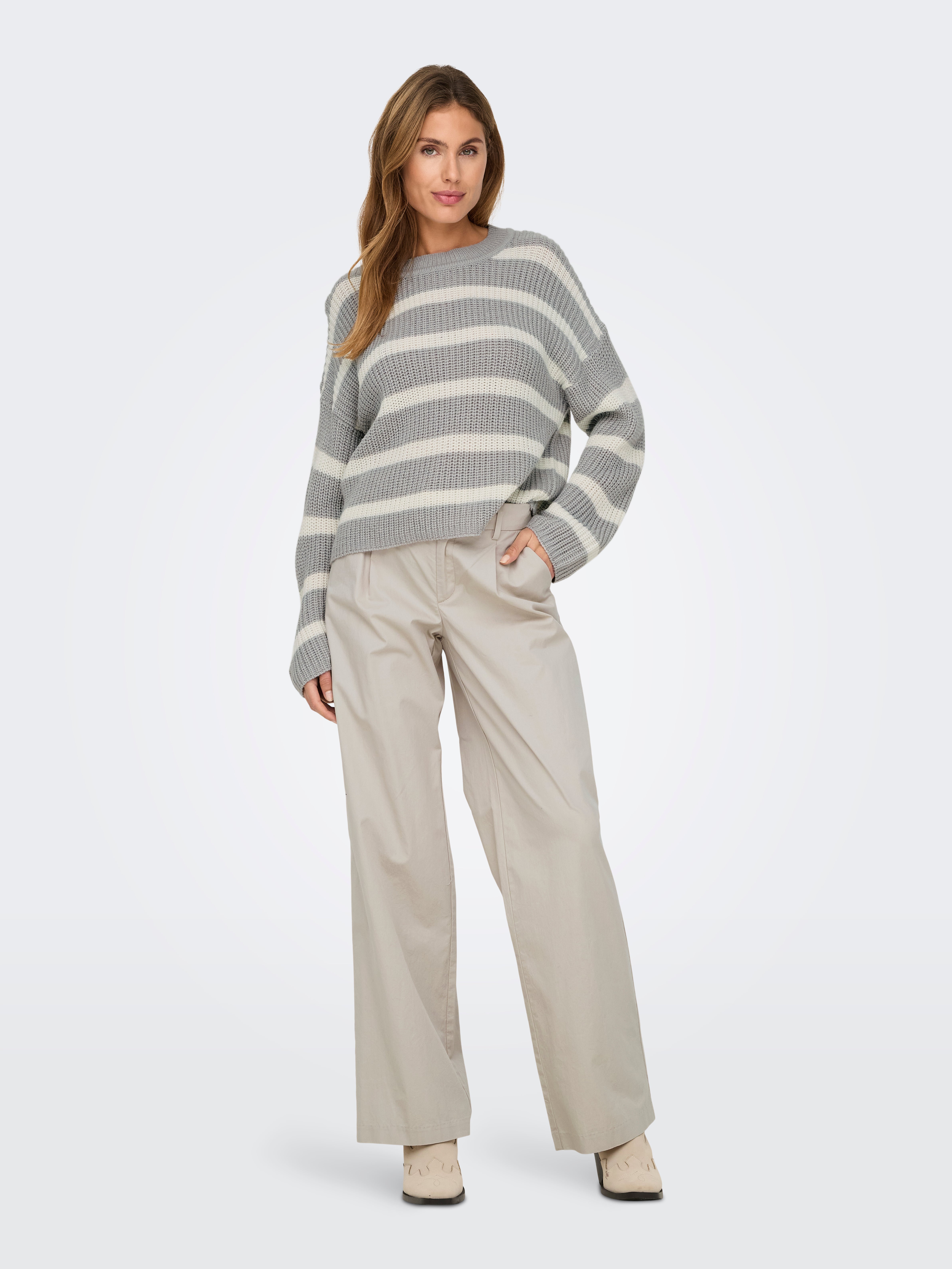 JDYJUSTY Strickpullover Formal Gray