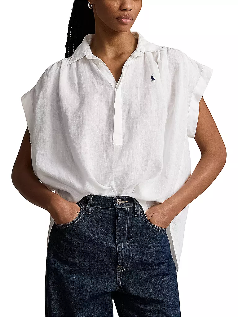 POLO RALPH LAUREN Leinenbluse weiss