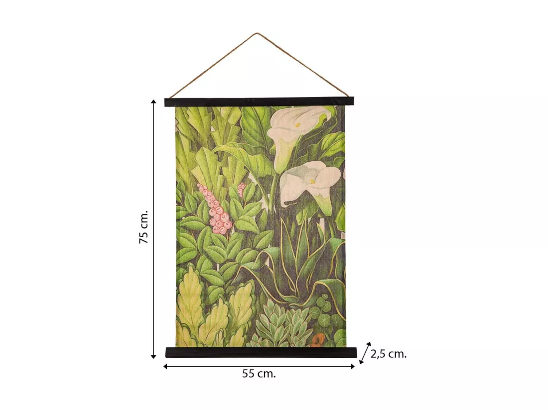 Toile sur parchemin 55x75x2,5 cm