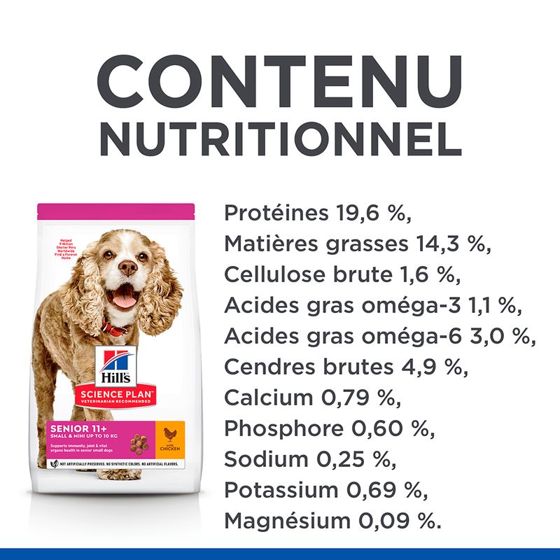 Hill's Science Plan Senior 11+ Small & Mini poulet