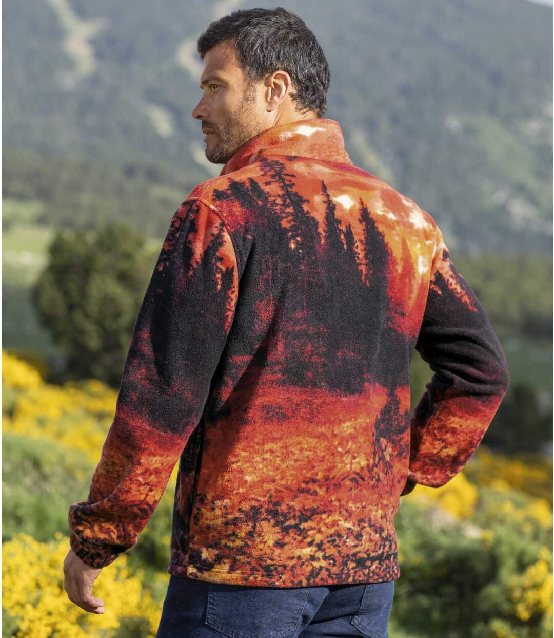 Veste Polaire Imprimée Loups