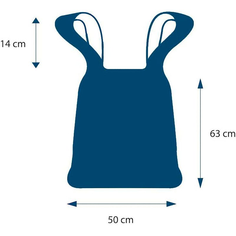 Sac poubelle 30 litres avec poignées Ultra-résistant Alfapac bleu - 45 sacs
