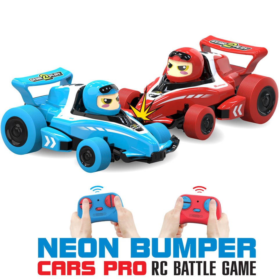 Gear2Play Neon Bumper Cars Pro RC Battle Game