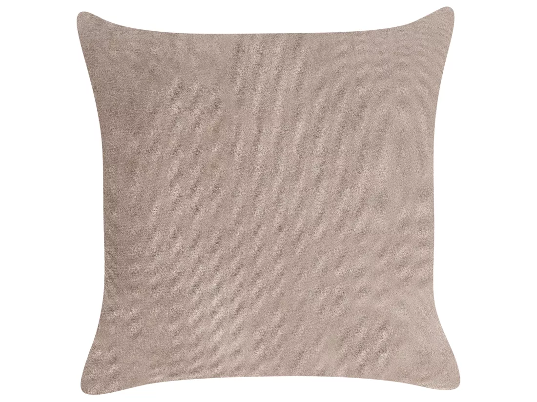 Chaise longue côté droit en velours taupe CHAUMONT