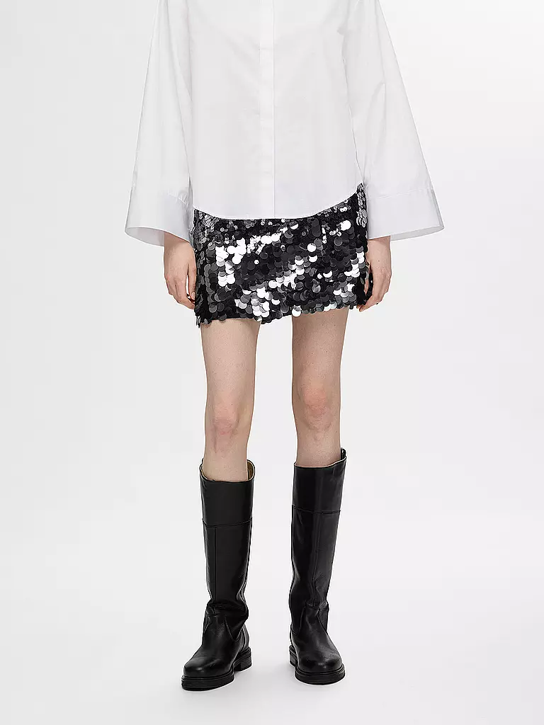 SELECTED FEMME Minirock SLFTANA silber