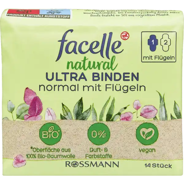 natural Ultra Binde Normal mit Flügeln
