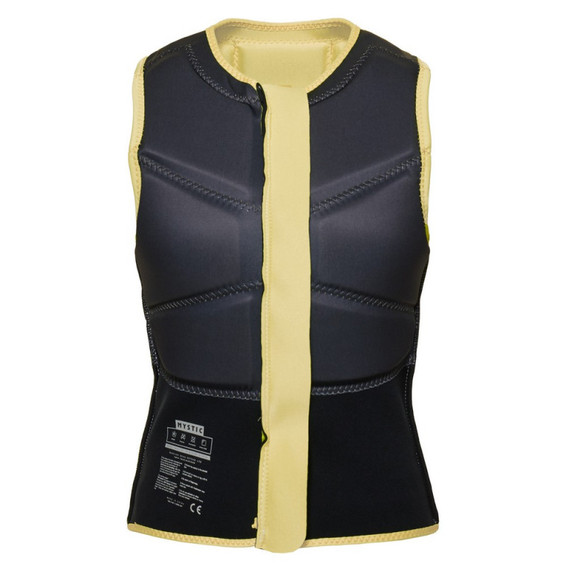 Gilet Impact Femme Kitesurf Mystic Star frontzip jaune